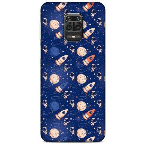 Xiaomi Redmi Note 9S Uyumlu Kılıf Mavi Delisi (30) Silicone Case Galaksi