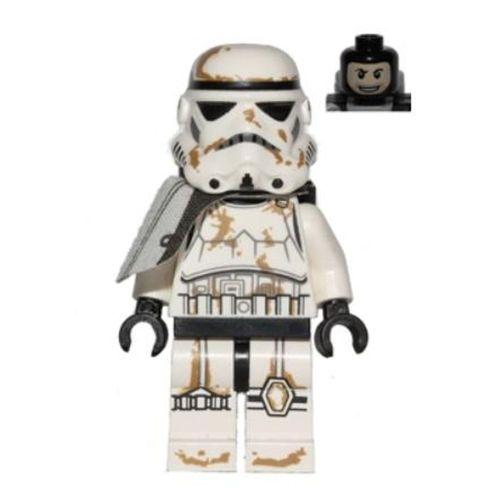 Lego Minifigür Star Wars Sandtrooper White Pauldron with Blaster Long sw0383