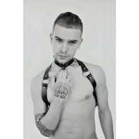 Tasmalı Seksi Deri Erkek  Harness - Brfm35