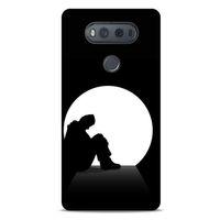 LG K61 Kılıf Depresyon (46) Core Armor Kılıf Gri Cam Göbeği