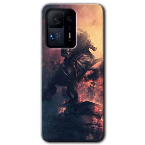 MRCİLETİSİM Xiaomi Mi Mix 4 Kılıf HD Desen Baskılı Arka Kapak+Temperli Cam - Atatürk Portre