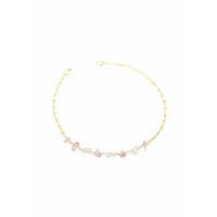 Doğal Taşlı Halhal - Altın