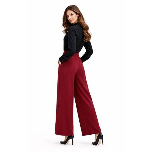 Kadın Pileli Beli Lastikli Bol Pantolon BGL-ST04252