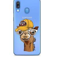 Zoologix (56) Samsung Galaxy A40 Şeffaf Kılıf Silikon Desenli