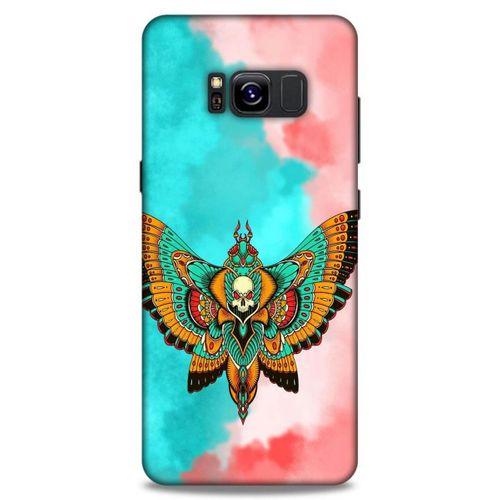 Lopard Samsung Galaxy S8 Uyumlu Kılıf Tattoo's (21) Koruyucu Kapak İskelet Kelebek