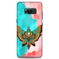 Lopard Samsung Galaxy S8 Uyumlu Kılıf Tattoo's (21) Koruyucu Kapak İskelet Kelebek