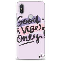 Xiaomi Redmi Note 6 Pro Kılıf HD Baskılı Kılıf - Good Vibes + Tam Ekran Koruyucu