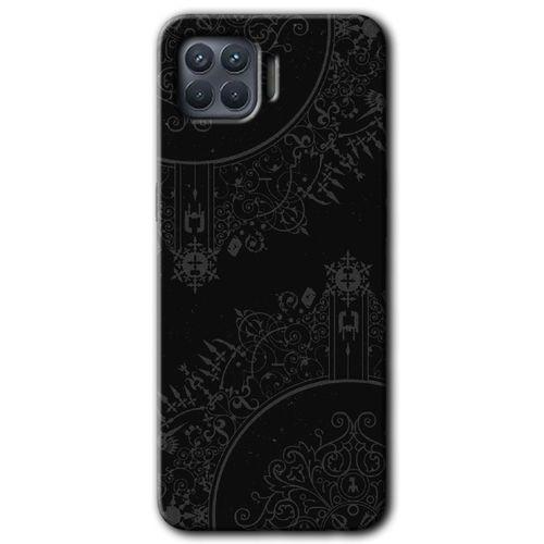 OPPO Oppo Reno 4 Lite Kılıf HD Baskılı Desen + Hayalet Cam Yandan Görünmez