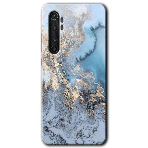 Xiaomi Mi Note 10 Lite HD Baskılı Kılıf + 9D Tam Ekran Koruyucu - Eski Mermer