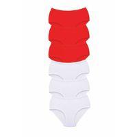 6 Adet Tutku Kadın Yüksek Bel Bato Kalın Lastik Külot S7