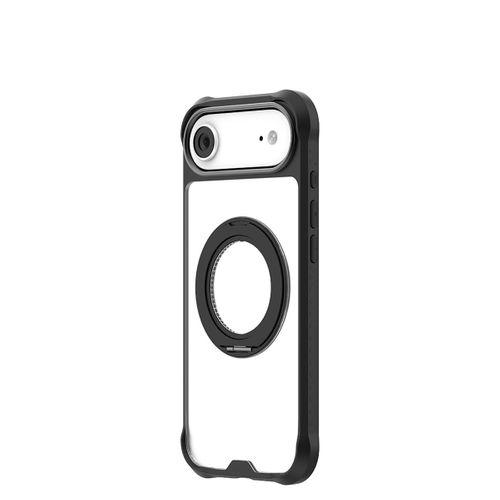 Apple iPhone 17 Air Kılıf M-safe Şarj Özellikli Parmak Ring Standlı Airbag Tasarımlı Mutural Obsidian Serisi Kapak