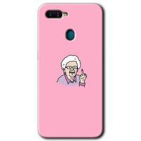 MRCİLETİSİM Oppo A12 Kılıf Kapak - Bad Grandmother +Hayalet Ekran Yandan Gözükmez