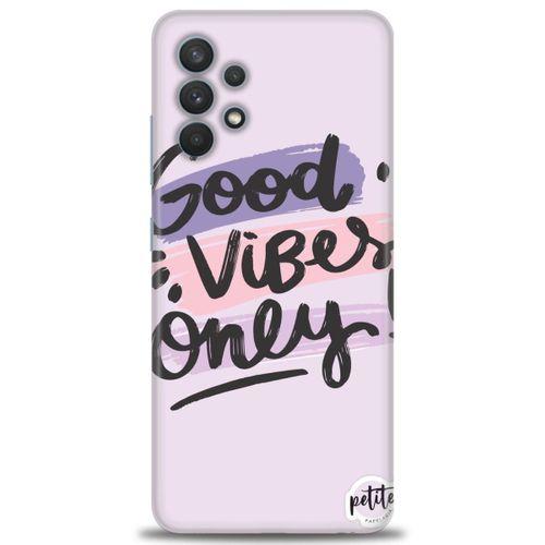 Samsung Galaxy A32 Kılıf HD Baskılı Kılıf - Good Vibes + Tam Ekran Koruyucu