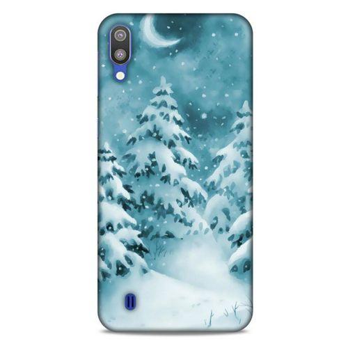 Samsung Galaxy M10 Kılıf Snowix (36) Glitter Kılıf Beyaz Yeşil