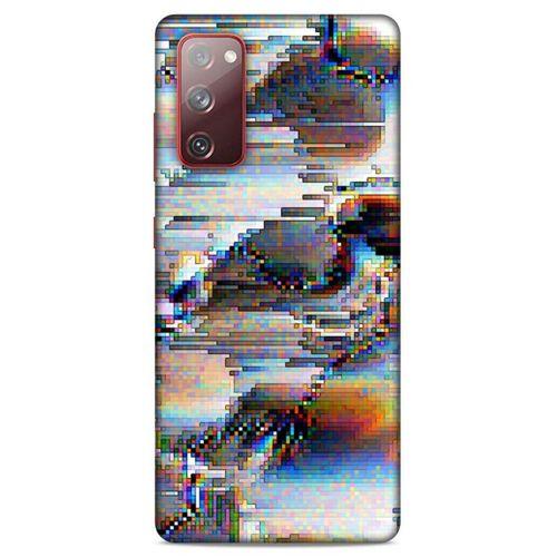 Lopard Samsung Galaxy S20 Fe Uyumlu Kılıf PiXel (21) Koruyucu Kapak Beyaz