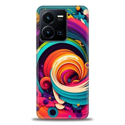 Tecno Spark Go 2023 Kılıf HD Baskılı Kılıf - Renk Hortumu + Tam Ekran Koruyucu