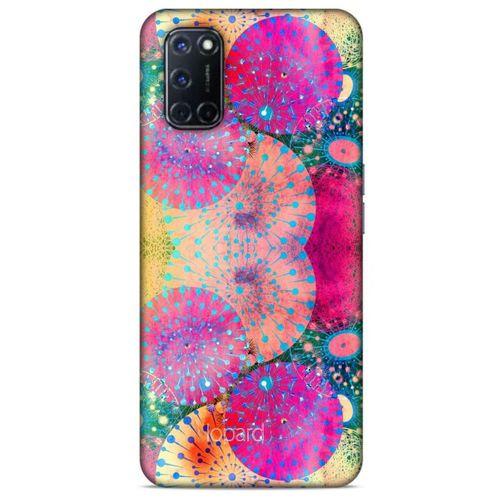 Oppo A52 Kılıf Pastel Renkler (47) Crystal Flex Kılıf Fuşya Sarı