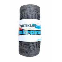 1 Adet Polyester Makrome İpi 420 Koyu Gri 100 gr - mudanis