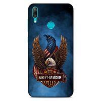 Huawei Y7 Prime 2019 Uyumlu Kılıf Motorsiklet (2) Kabı Harley Davidson