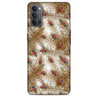Oppo Reno 4 Kılıf Desenli Özel Seri Tüyler (25) Antişok Kapak