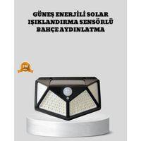 Güneş Enerjili Aydınlatma 100 Led Sensörlü Solar Dış Mekan Lamba