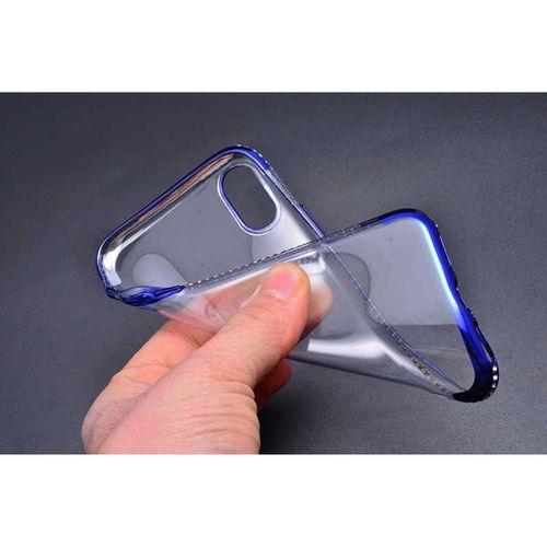 Apple iPhone X Kılıf Zore Tek Sıra Taşlı Silikon