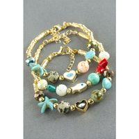 Karışık Turkuaz Taşlı Mineli Bileklik