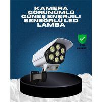 Güneş Enerjili Kamera Görünümlü Hareket Sensörlü Led Duvar Lambası Uzaktan Kumandalı