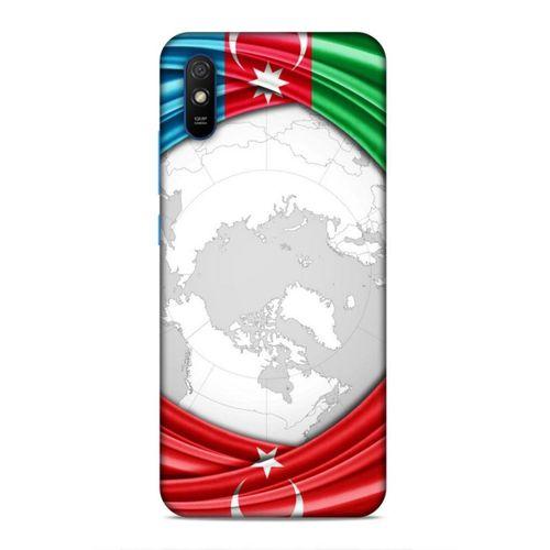 Xiaomi Redmi 9A Uyumlu Kılıf Azarbaijan (17) Tasarım Kılıf Dünya Bayraklar