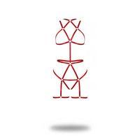 Kırmızı Body Harness Saten Şeritli Metal Halka Detaylı - Brf1200