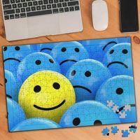 Herşeye Rağmen Gülümseyen Emoji 240 Parça Puzzle Yapboz-ks699278
