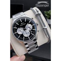 Slazenger İtalyan Tasarım Bileklik Hediyeli 2 Yıl Garantili 10 Atm Çelik Erkek Kol Saat ESE.2602.350