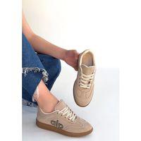 Lendo Bej Süet Bağcıklı Spor Ayakkabı