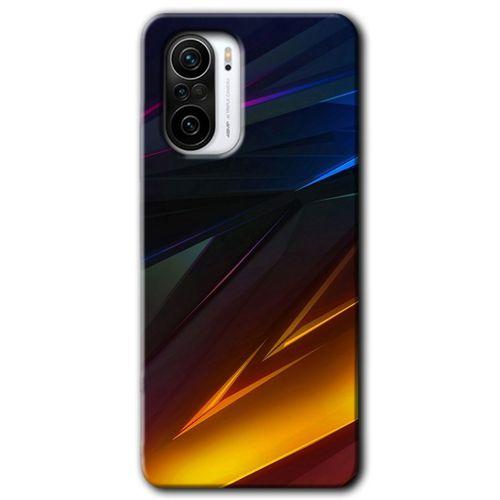 MRCİLETİSİM Xiaomi Redmi K40 Kılıf HD Desen Baskılı Arka Kapak + Temperli Cam - Stranger Lines