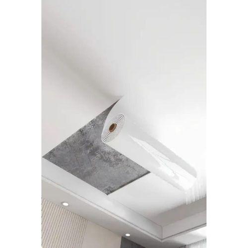 Kendinden Yapışkanlı 60cm x 3 Metre Rulo Düz Kemik Beyaz Parlak Kaplama Köpük Duvar Paneli Kağıdı