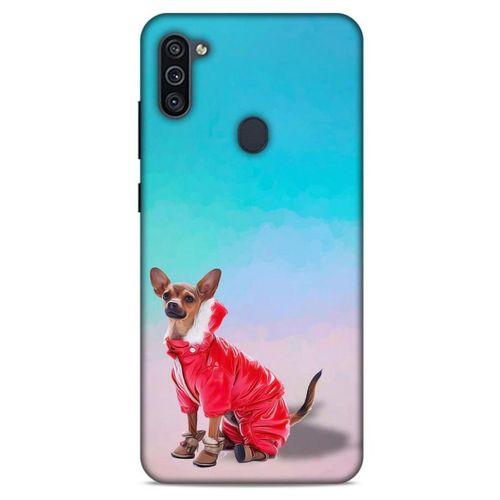 Samsung Galaxy M11 Kılıf Köpek Kıyafetleri (17) Tasarım Kılıf Russian Chihuahua Mont