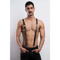 Şık Erkek  Vücut Kemeri, Erkek  Deri Pantolon Askısı - Brfm175