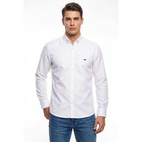 Erkek Spor Slim Fit Uzun Kol Likralı Gömlek BGL-ST05465