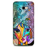 Lopard Samsung Galaxy J4 Plus Uyumlu Kılıf Sürreal Yüzler ♀ (48) Bumper Kılıf Desenli