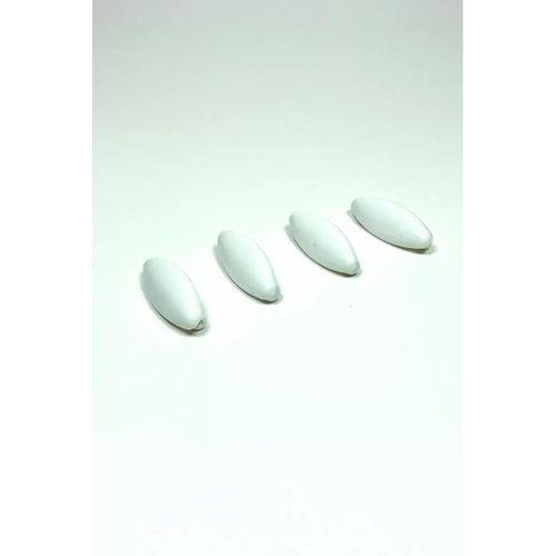 4 Adet Plastik Çengelli Eşarp Ve Şal İğnesi Beyaz 4 cm