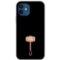 iPhone 12 Mini Kılıf Kapak - Thor Çekiç +Hayalet Ekran Yandan Gözükmez