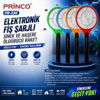Princo Pr-330 Elektronik Fiş Şarjlı Sinek Ve Haşere Öldürücü Raket