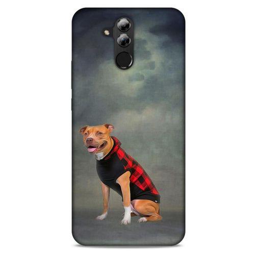 Huawei Mate 20 Lite Kılıf Köpek Kıyafetleri (31) TPU Kılıf Pitbull Yelek