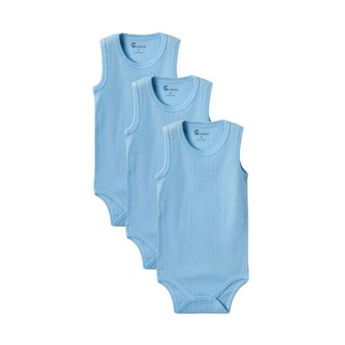 Mavi Askılı Body Zıbın 7-12 YAŞ Çocuklar İçin (3 ADET) Alttan Çıtçıtlı Özel Gereksinimli-D