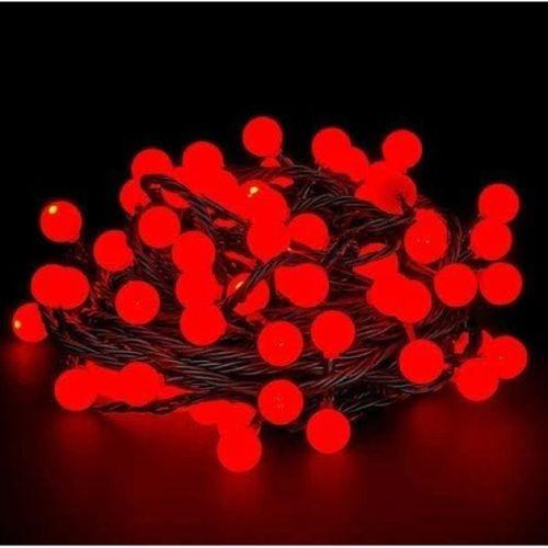 5m 28 Led Kırmızı Işık Siyah Kablo Fişli