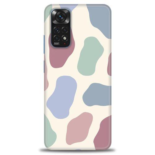 Xiaomi Redmi Note 11 Kılıf HD Baskılı Kılıf - Renkli Benek + Tam Ekran Koruyucu