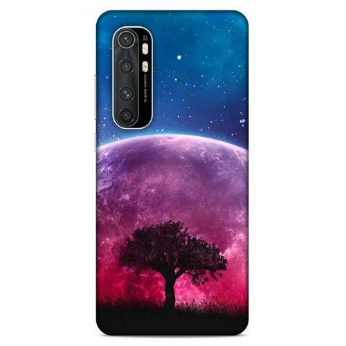 Lopard Xiaomi Mi Note 10 Lite Uyumlu Kılıf Gece'S (39) Liquid Crystal Kılıf Pembe Ay