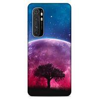 Lopard Xiaomi Mi Note 10 Lite Uyumlu Kılıf Gece'S (39) Liquid Crystal Kılıf Pembe Ay