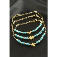 Karışık Turkuaz Boncuk Bileklik