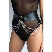 Zincirli Deri Kemer, Tarz Bel Kemeri, Zincir Detaylı Elbise Kemeri - Brf988